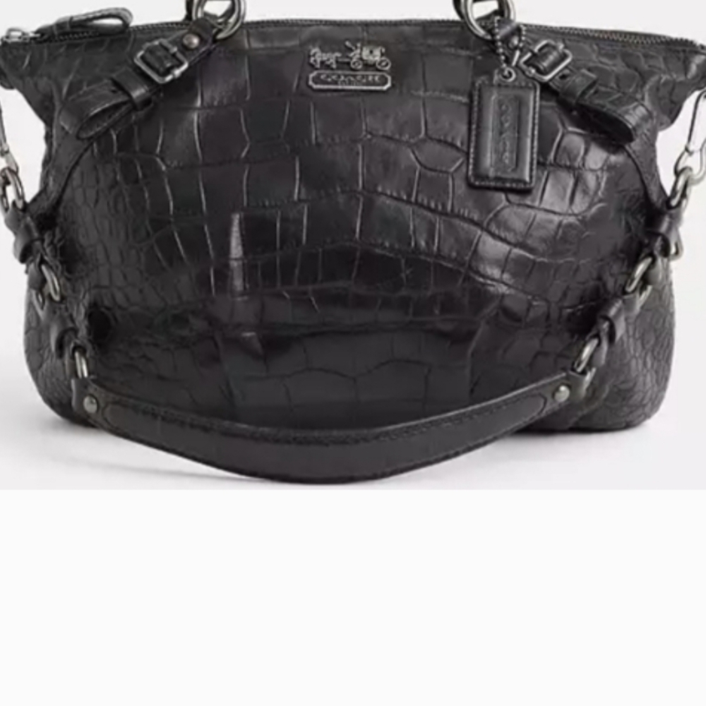 COACH Madison Sophia Croc Embossed Coach "RARE"